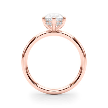 Pear Shaped Hidden Halo Engagement Ring – Pear-Shaped Lab Diamond Engagement Ring in 18K Gold | Just Brilliant – view 11
