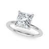 Hidden Halo Princess Cut Engagement Ring – Princess Cut Lab Diamond Engagement Ring in 18K Gold | Just Brilliant
