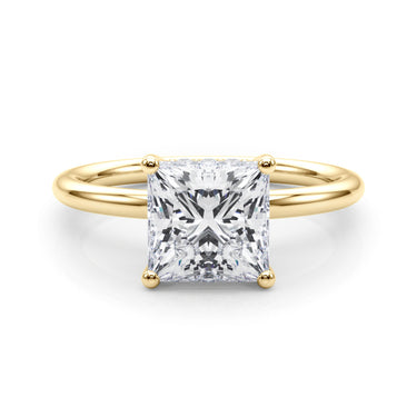 Hidden Halo Princess Cut Engagement Ring – Princess Cut Lab Diamond Engagement Ring in 18K Gold | Just Brilliant – view 9