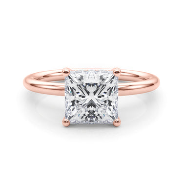 Hidden Halo Princess Cut Engagement Ring – Princess Cut Lab Diamond Engagement Ring in 18K Gold | Just Brilliant – view 13