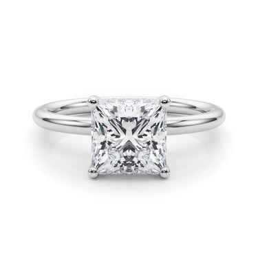 Hidden Halo Princess Cut Engagement Ring – Princess Cut Lab Diamond Engagement Ring in 18K Gold | Just Brilliant – lifesty...