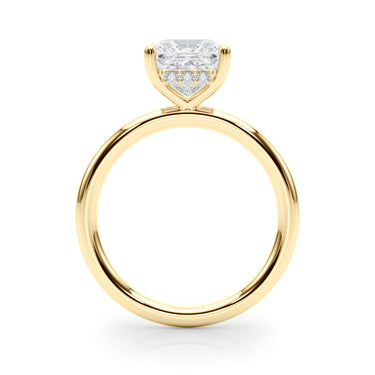 Hidden Halo Princess Cut Engagement Ring – Princess Cut Lab Diamond Engagement Ring in 18K Gold | Just Brilliant – view 7
