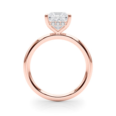 Hidden Halo Princess Cut Engagement Ring – Princess Cut Lab Diamond Engagement Ring in 18K Gold | Just Brilliant – view 11