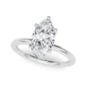Hidden Halo Marquise Engagement Ring – Marquise Lab Diamond Engagement Ring in 18K Gold | Just Brilliant