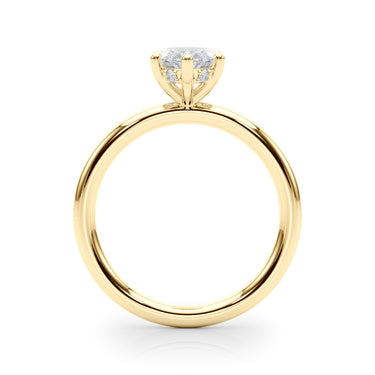 Hidden Halo Marquise Engagement Ring – Marquise Lab Diamond Engagement Ring in 18K Gold | Just Brilliant – view 7
