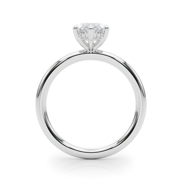 Hidden Halo Marquise Engagement Ring – Marquise Lab Diamond Engagement Ring in 18K Gold | Just Brilliant – detail view