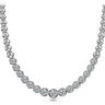 Low Base Graduated Necklace – Radiant Lab Diamond Necklace in 18K Gold | Just Brilliant