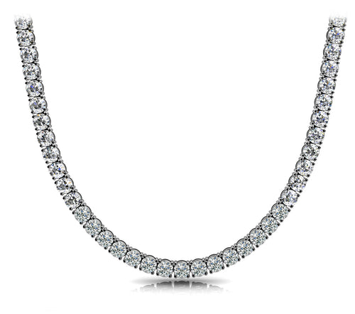 4-Prong Tennis Necklace