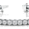 4-Prong Tennis Bracelet – Radiant Lab Diamond Tennis Bracelet in 18K Gold | Just Brilliant