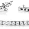 4-Prong Tennis Bracelet – Radiant Lab Diamond Tennis Bracelet in 18K Gold | Just Brilliant