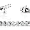 3-Prong Tennis Bracelet – Radiant Lab Diamond Tennis Bracelet in 18K Gold | Just Brilliant