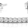 Prong Set In-Line Tennis Bracelet – Radiant Lab Diamond Tennis Bracelet in 18K Gold | Just Brilliant