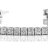 Cushion Shape Prong Set Inline Tennis Bracelet – Cushion Lab Diamond Tennis Bracelet in 18K Gold | Just Brilliant