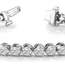 3-Prong Tennis Bracelet – Radiant Lab Diamond Tennis Bracelet in 18K Gold | Just Brilliant