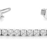 4-Prong Tennis Bracelet (Round) – Radiant Lab Diamond Tennis Bracelet in 18K Gold | Just Brilliant