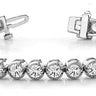 Bezel Set Milgrain Bracelets – Radiant Lab Diamond Bracelet in 18K Gold | Just Brilliant