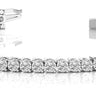 Prong Set Inline Bracelet – Radiant Lab Diamond Bracelet in 18K Gold | Just Brilliant