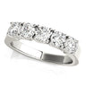 5-Stone Prong Set Wedding Band – Radiant Lab Diamond Wedding Band in 18K Gold | Just Brilliant