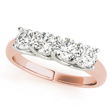 Prong Set Trellis Wedding Ring – Lab Diamond Wedding Band in 18K Gold | Just Brilliant – side view