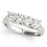 Prong Set Trellis Wedding Ring – Radiant Lab Diamond Wedding Band in 18K Gold | Just Brilliant