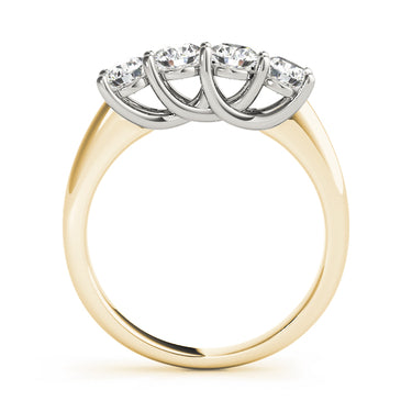 Prong Set Trellis Wedding Ring – Lab Diamond Wedding Band in 18K Gold | Just Brilliant – lifestyle view