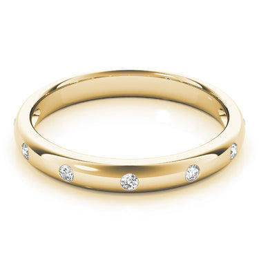 Stackable Bezel Set Fashion Band – Lab Diamond Band in 18K Gold | Just Brilliant – view 7