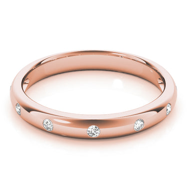 Stackable Bezel Set Fashion Band – Lab Diamond Band in 18K Gold | Just Brilliant – view 10