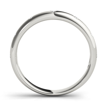 Stackable Bezel Set Fashion Band – Lab Diamond Band in 18K Gold | Just Brilliant – detail view