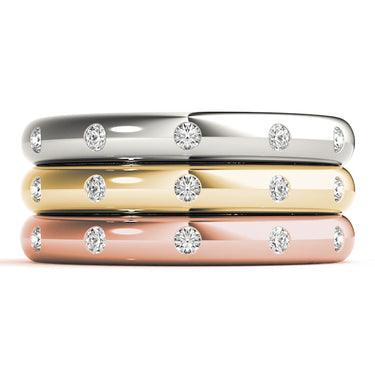 Stackable Bezel Set Fashion Band – Lab Diamond Band in 18K Gold | Just Brilliant – lifestyle view
