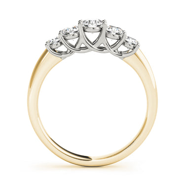 Prong Set Trellis Wedding Band – Lab Diamond Wedding Band in 18K Gold | Just Brilliant – lifestyle view