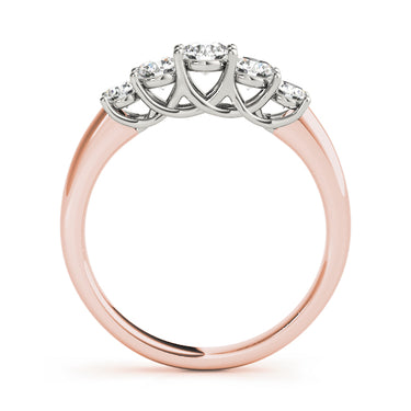 Prong Set Trellis Wedding Band – Lab Diamond Wedding Band in 18K Gold | Just Brilliant – angle view