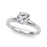 Solitaire Design Engagement Ring - 14K White Gold, Size 7.0 (Setting Only)
