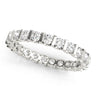 Wedding Bands Eternity – Radiant Lab Diamond Eternity Band in 18K Gold | Just Brilliant