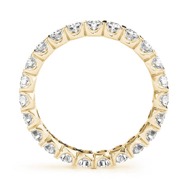 Wedding Bands Eternity – Lab Diamond Eternity Band in 18K Gold | Just Brilliant – side view