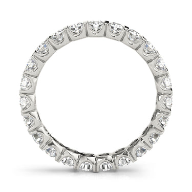 Wedding Bands Eternity – Lab Diamond Eternity Band in 18K Gold | Just Brilliant – detail view