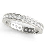 Wedding Bands Eternity – Radiant Lab Diamond Eternity Band in 18K Gold | Just Brilliant