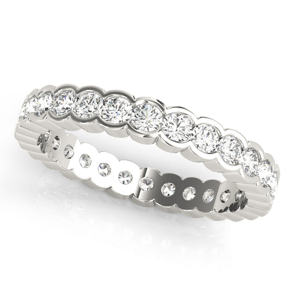 Wedding Bands Eternity – Radiant Lab Diamond Eternity Band in 18K Gold | Just Brilliant