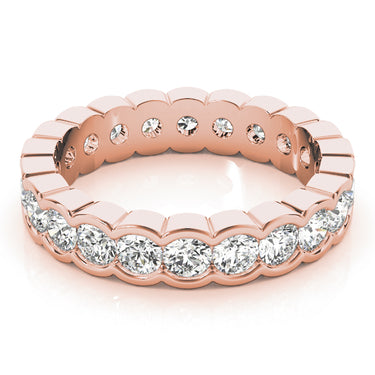 Wedding Bands Eternity – Lab Diamond Eternity Band in 18K Gold | Just Brilliant – view 9