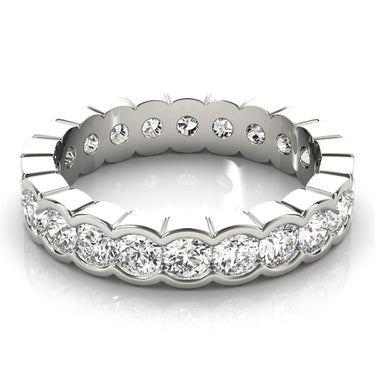 Wedding Bands Eternity – Lab Diamond Eternity Band in 18K Gold | Just Brilliant – close-up view