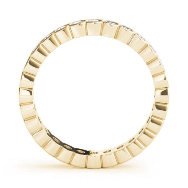 Wedding Bands Eternity – Lab Diamond Eternity Band in 18K Gold | Just Brilliant – side view