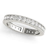 Eternity Milgrain Prong In Channel Wedding Band – Radiant Lab Diamond Eternity Band in 18K Gold | Just Brilliant