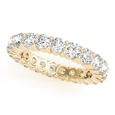 Wedding Bands Eternity – Lab Diamond Eternity Band in 18K Gold | Just Brilliant – lifestyle view