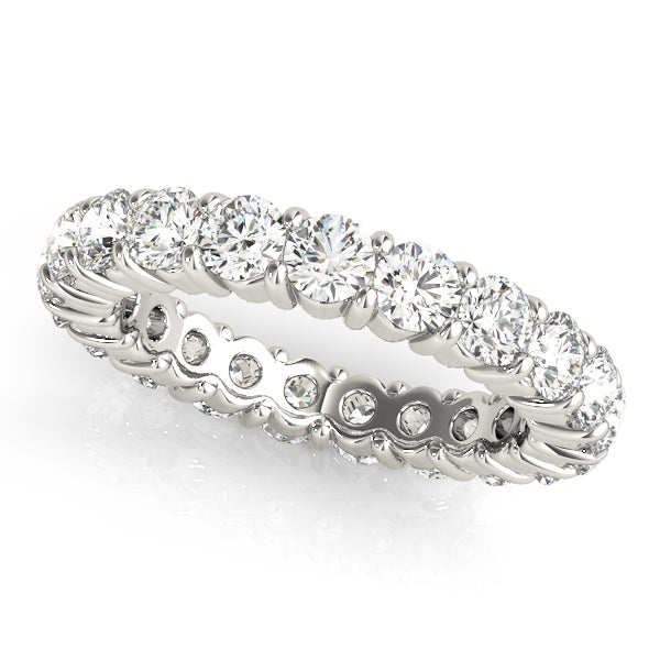 Wedding Bands Eternity – Radiant Lab Diamond Eternity Band in 18K Gold | Just Brilliant