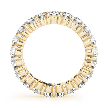 Wedding Bands Eternity – Lab Diamond Eternity Band in 18K Gold | Just Brilliant – side view