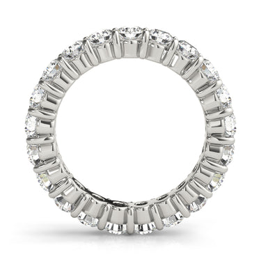 Wedding Bands Eternity – Lab Diamond Eternity Band in 18K Gold | Just Brilliant – detail view