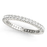 Eternity Prong Wedding Band – Radiant Lab Diamond Eternity Band in 18K Gold | Just Brilliant