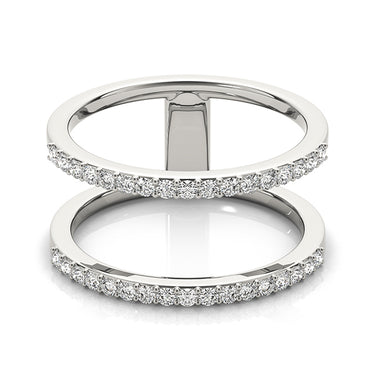 Wraps & Inserts Open Concept Wedding Ring – Lab Diamond Wedding Band in 18K Gold | Just Brilliant – detail view