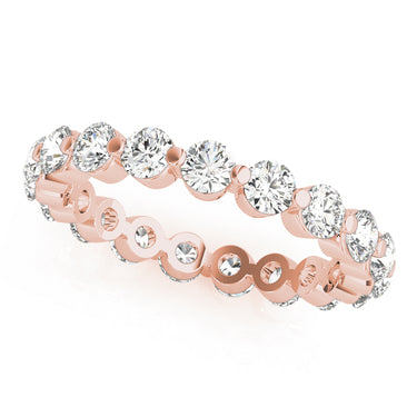 Single Shared-Prong Eternity Band – Lab Diamond Eternity Band in 18K Gold | Just Brilliant – view 7
