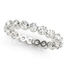 Single Shared-Prong Eternity Band – Radiant Lab Diamond Eternity Band in 18K Gold | Just Brilliant