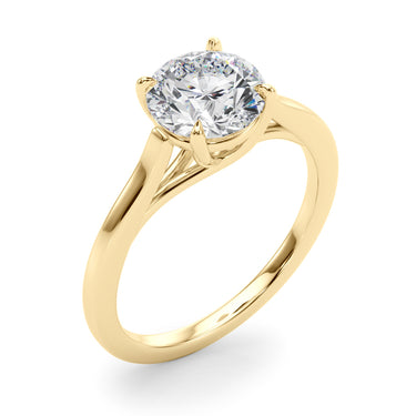 Solitaire Trellis Engagement Ring – Lab Diamond Engagement Ring in 18K Gold | Just Brilliant – view 8
